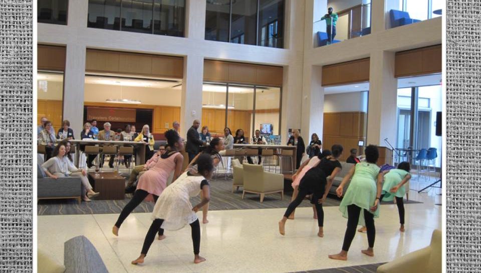 Dance performance at an urban semester reunion event